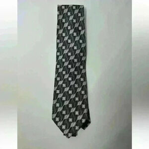 Insignia By Martin Wong Black/Tan/Blue Tie